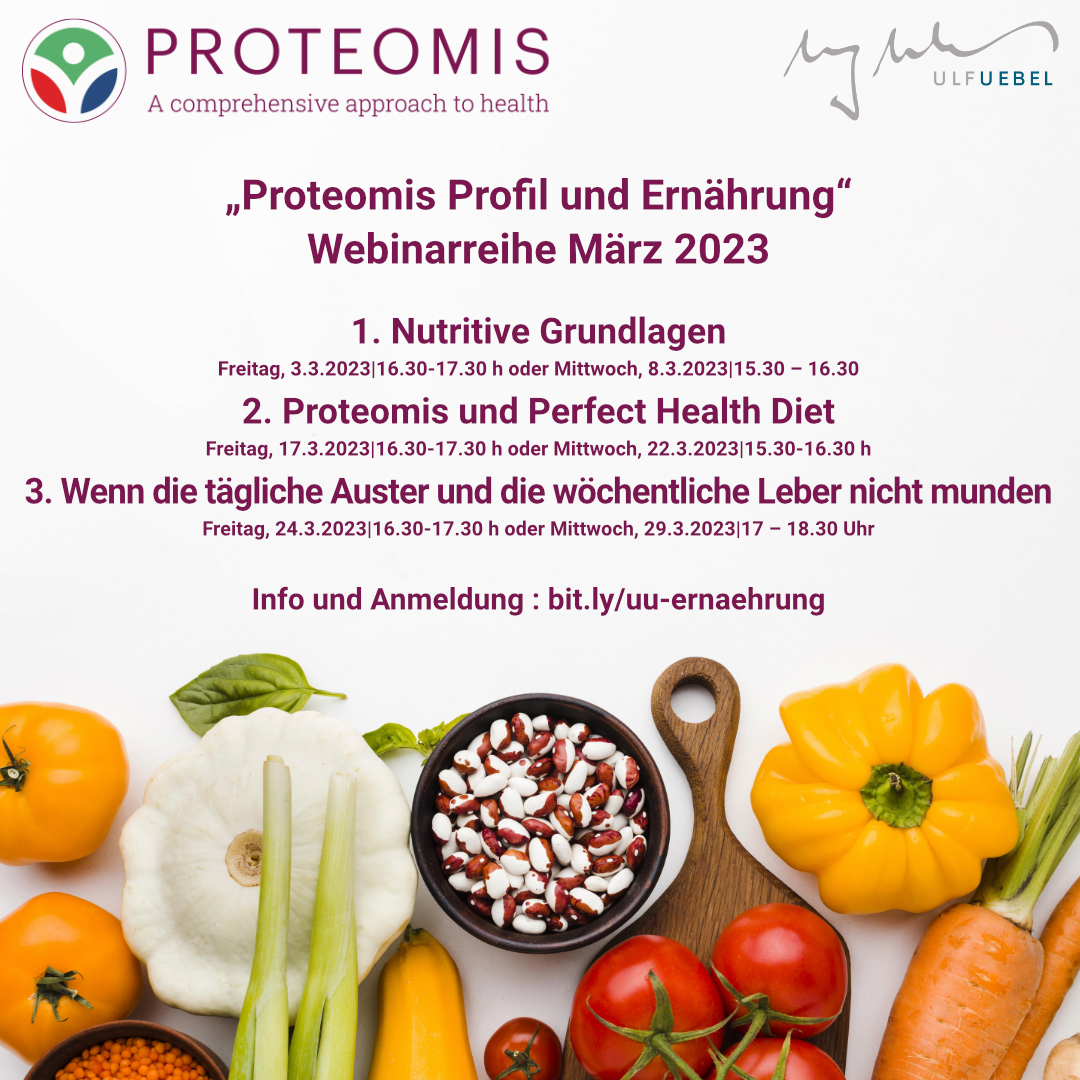 Webinarreihe „Proteomis Profil und Ernährung“